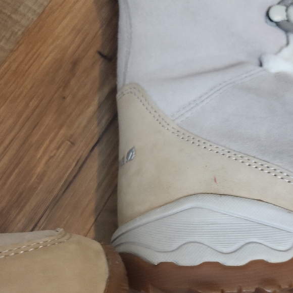 LAFUMA KOKTA Cream Tan Suede Faux Fur Lace Up Snow OUTD - Picture 6 of 16